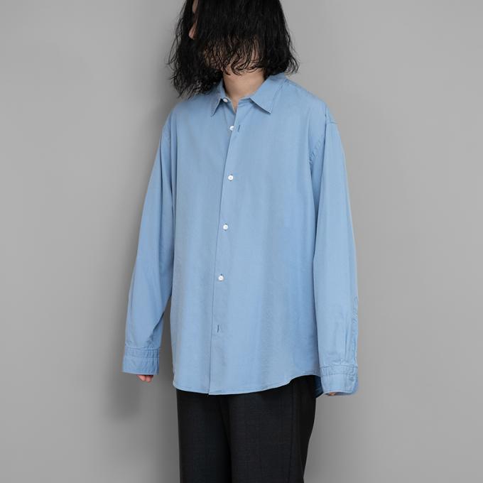 A.PRESSE / Regular Collar Shirt (Indigo)