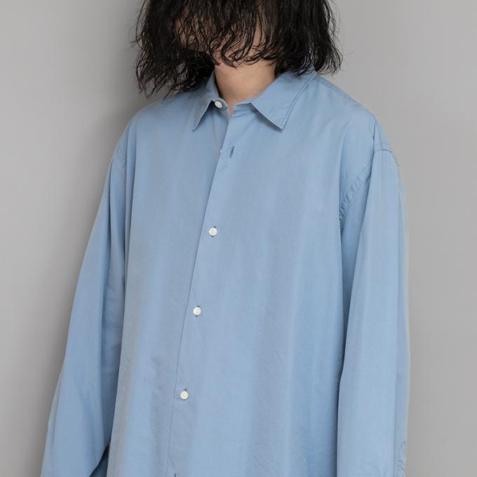 A.PRESSE Regular Collar Shirt INDIGO - トップス