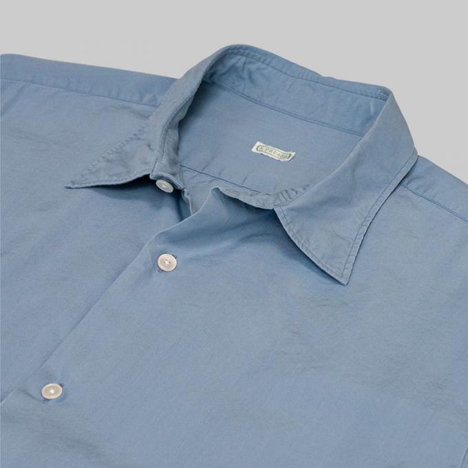 A.PRESSE / Regular Collar Shirt (Indigo) | twelve