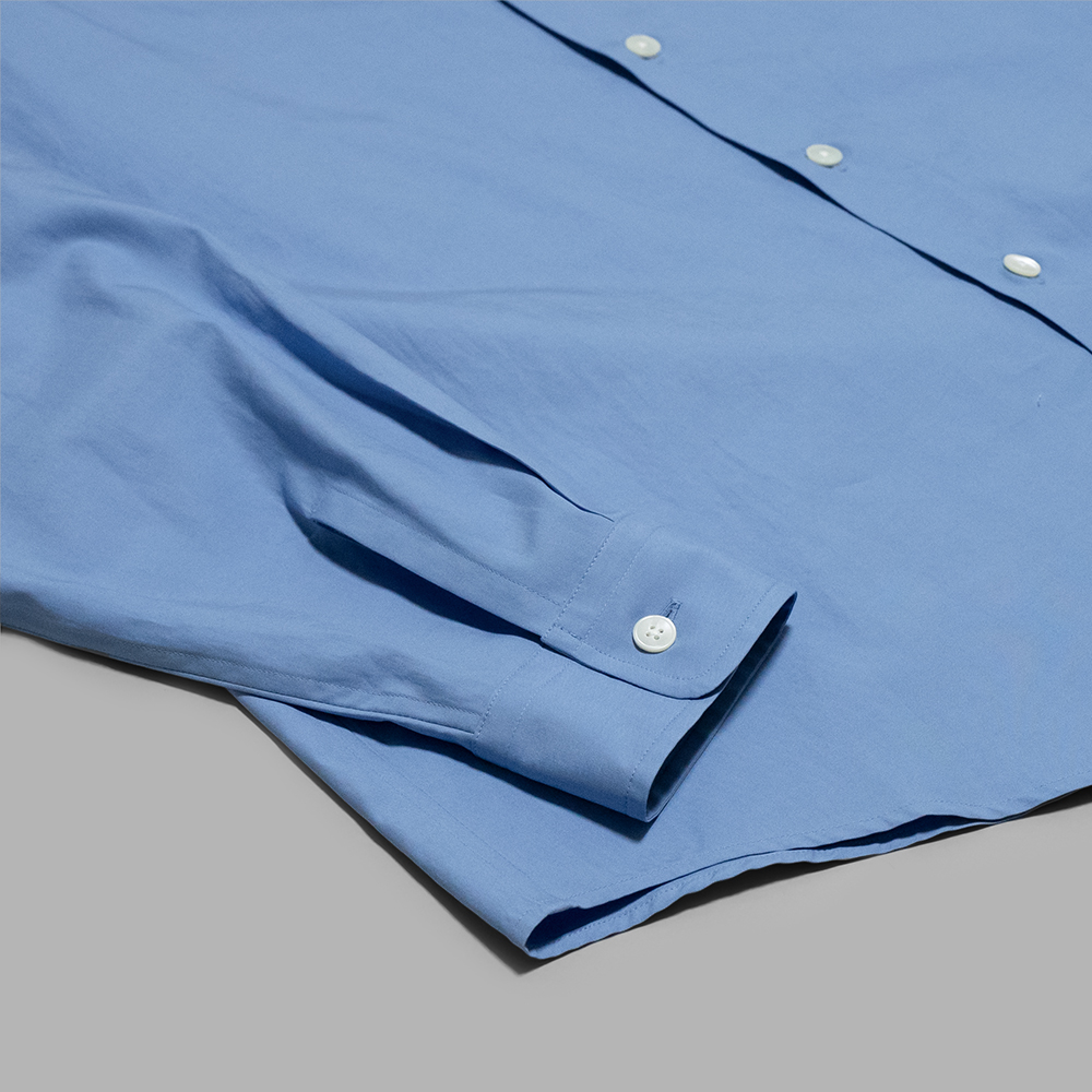 AURALEE / Washed Finx Twill Big Shirt (Blue) | twelve