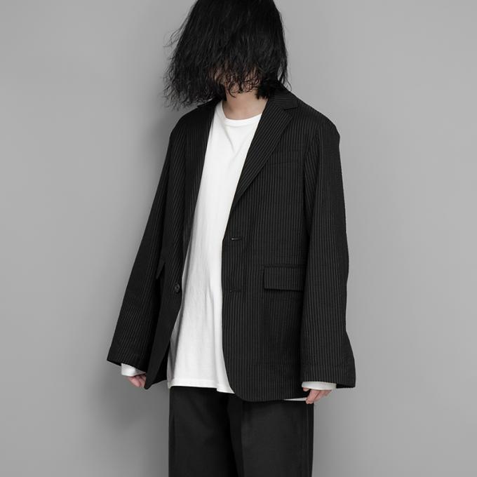 【SALE】POSTELEGANT / Cotton Silk Seersucker Jacket