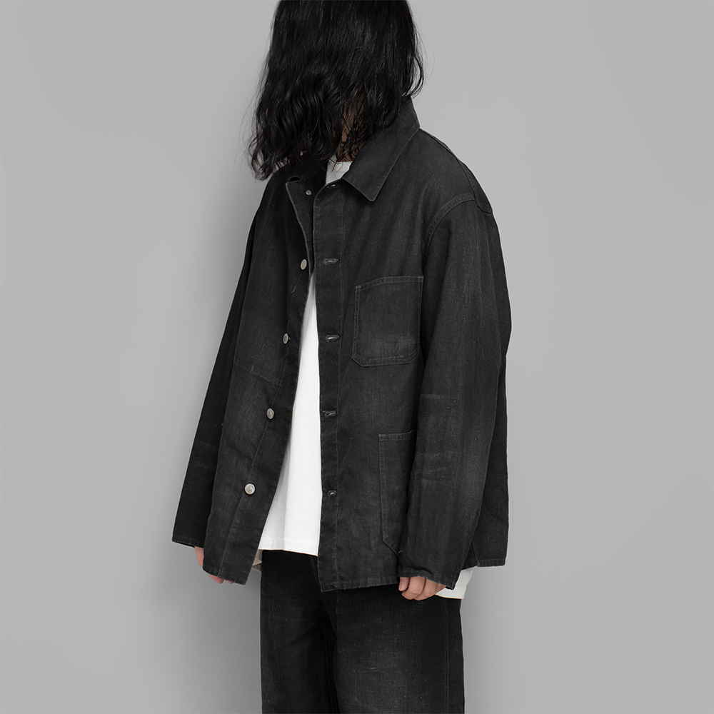 Apresse vintage black linen coverall 3