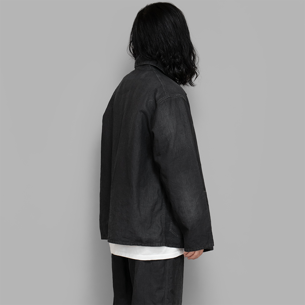A.PRESSE / Vintage Black Linen Coverall | twelve
