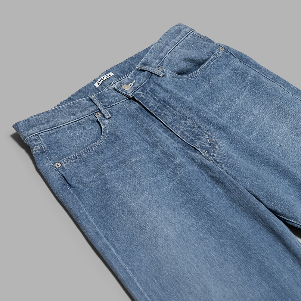 AURALEE / Selvedge Faded Light Denim Pants | twelve