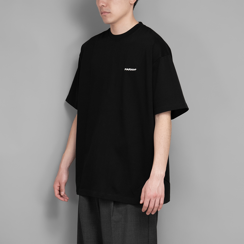 FARAH / Printed Graphic T-Shirt (Black)