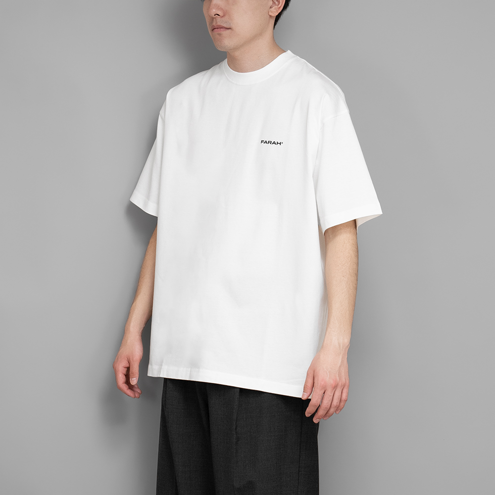 FARAH / Printed Graphic T-Shirt (White)