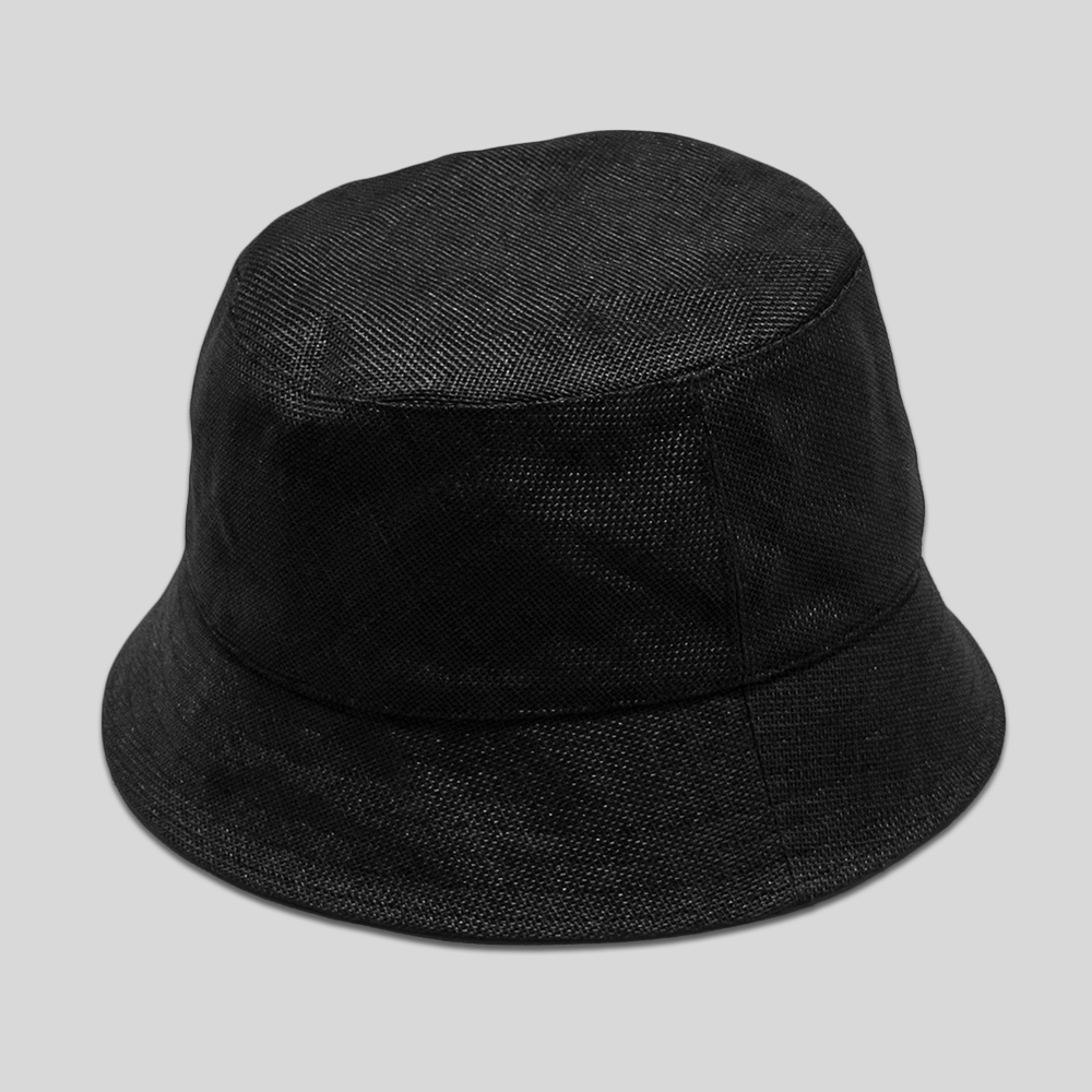 KIJIMA TAKAYUKI / Paper Cloth Bucket Hat (Black)