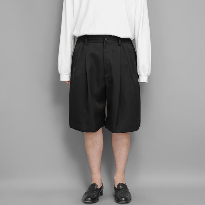 WIDEEASYSHOstein WIDE EASY SHORT TROUSERS ブラック L