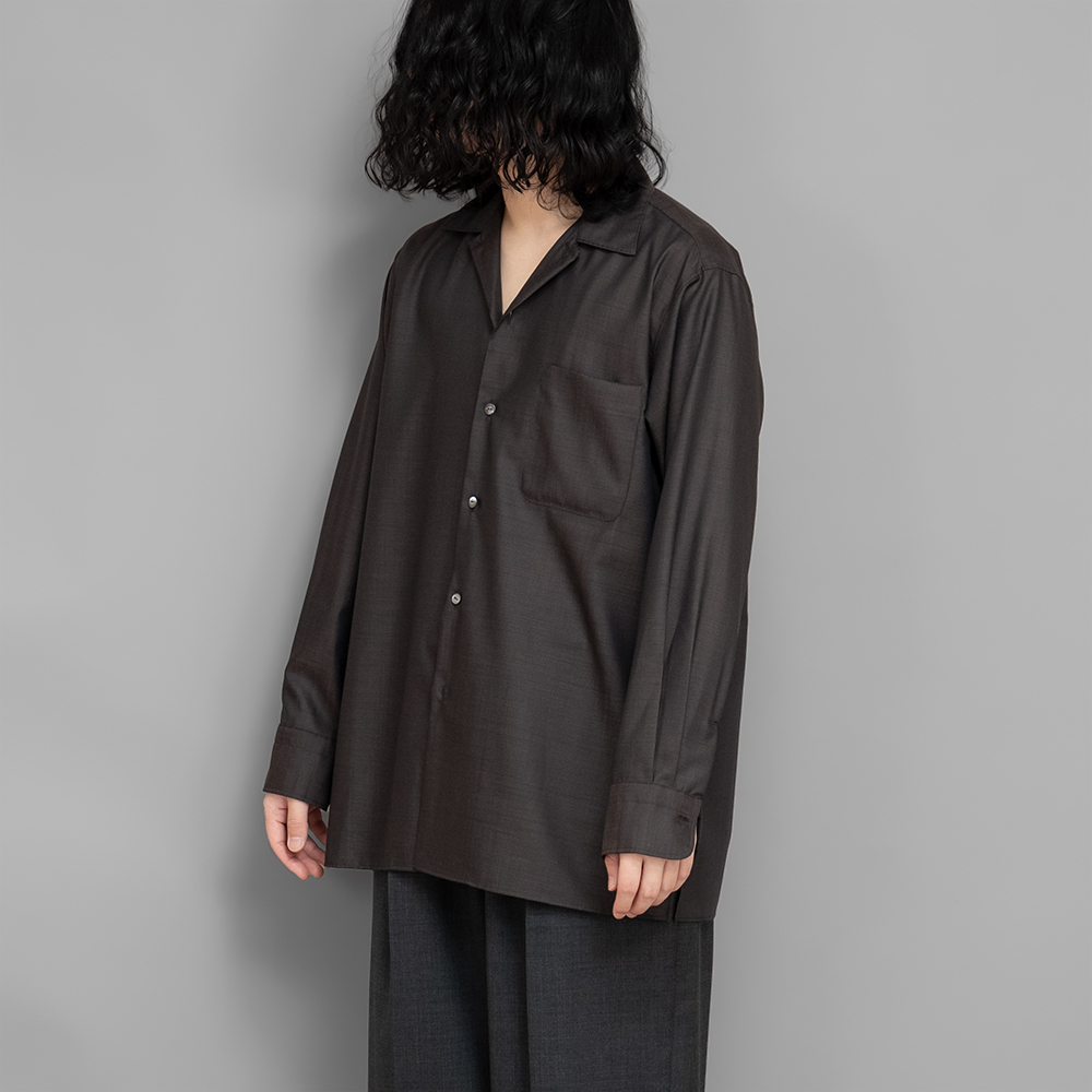 MAATEE&SONS / H Wool One Piece Collar Shirts | twelve