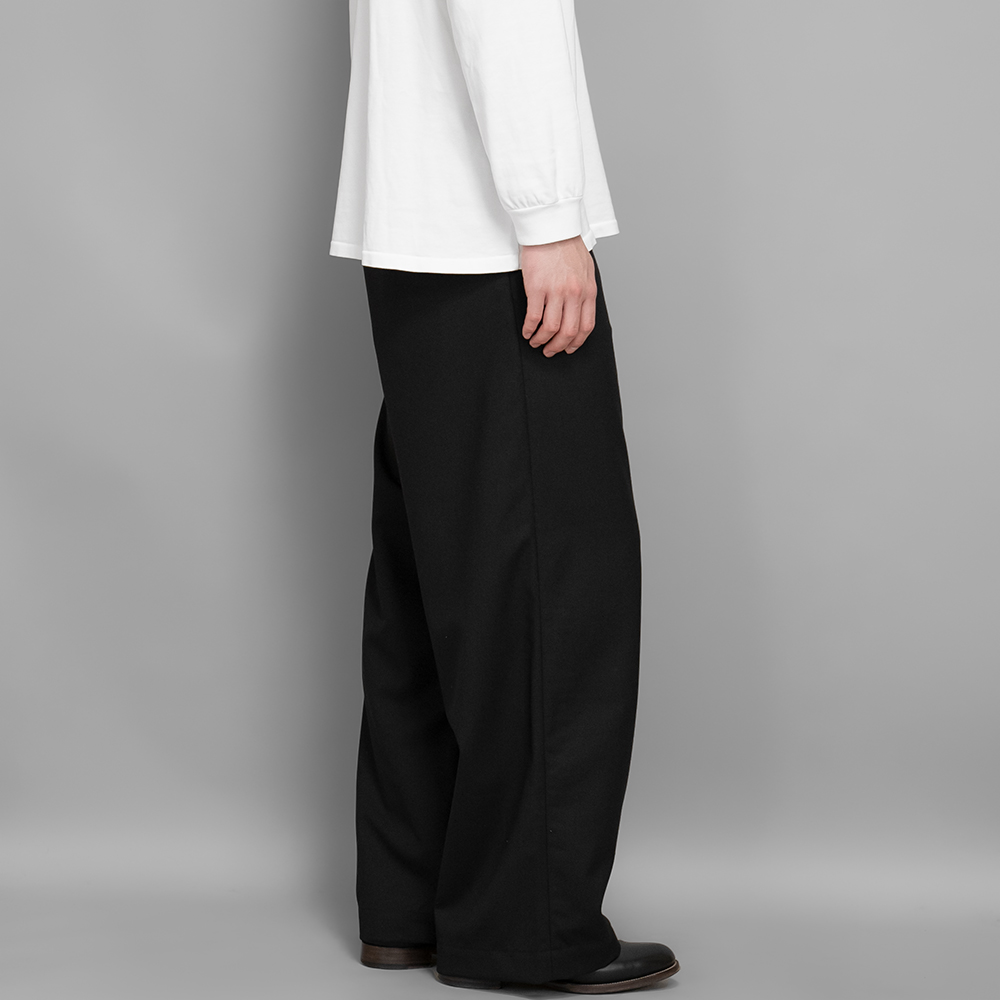 I am dork / Work Pants (Wool-Black) | twelve