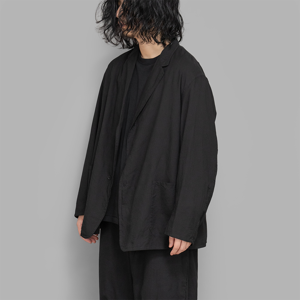 COMOLI(コモリ) / KHADIコットン ジャケット / BLACK 25SS
