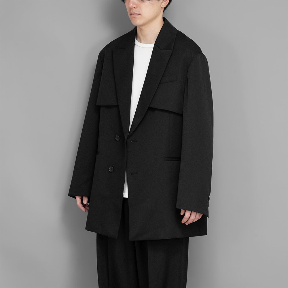 ssstein / Oversized Lapeled Combination Jacket