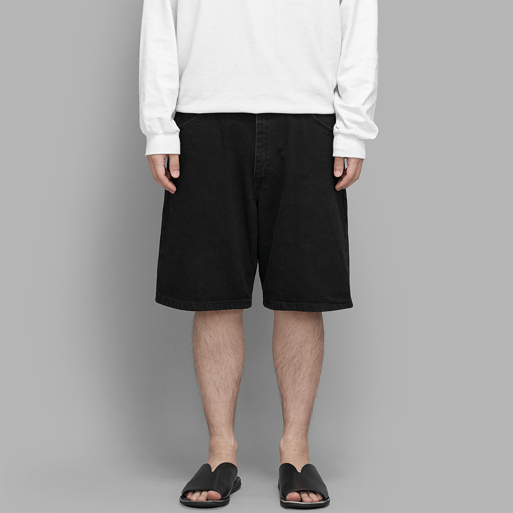 USED / Wrangler Black Denim Shorts