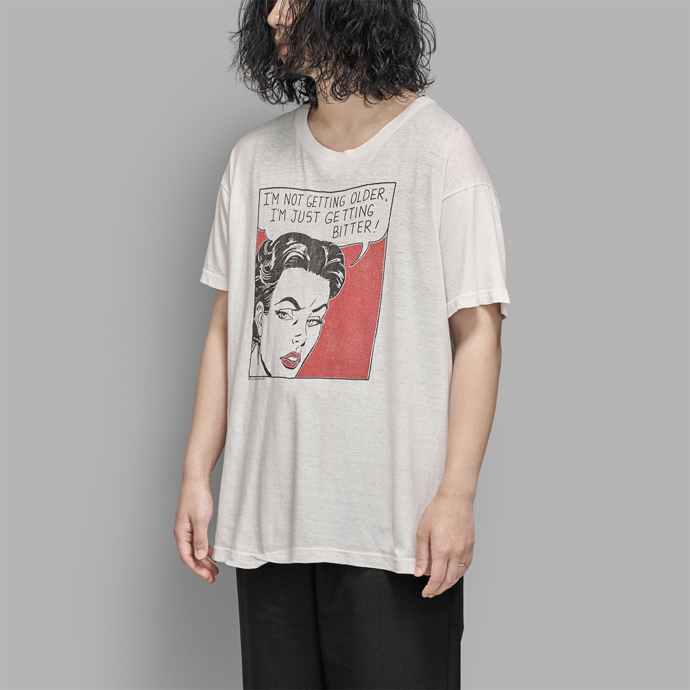 USED / 1980s American Comic Style Print T-Shirt