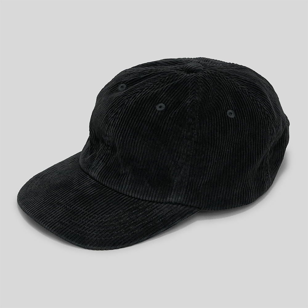 KIJIMA TAKAYUKI / Corduroy Sulfer Dyed 6Panel Cap (Black)