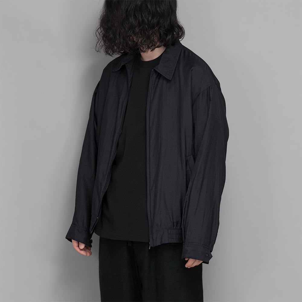 COMOLI / ウールシルク スイングトップ (Navy)