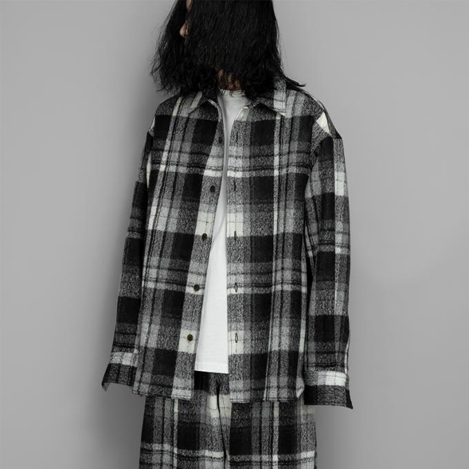 【SALE】STUDIO NICHOLSON / RORO Boiled Wool Boucle Oversized Shirt