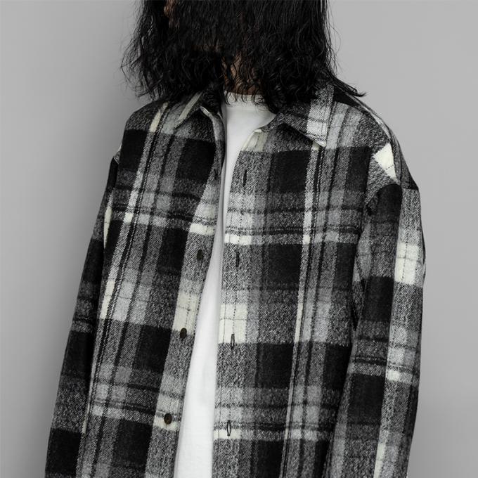 SALE】STUDIO NICHOLSON / RORO Boiled Wool Boucle Oversized Shirt