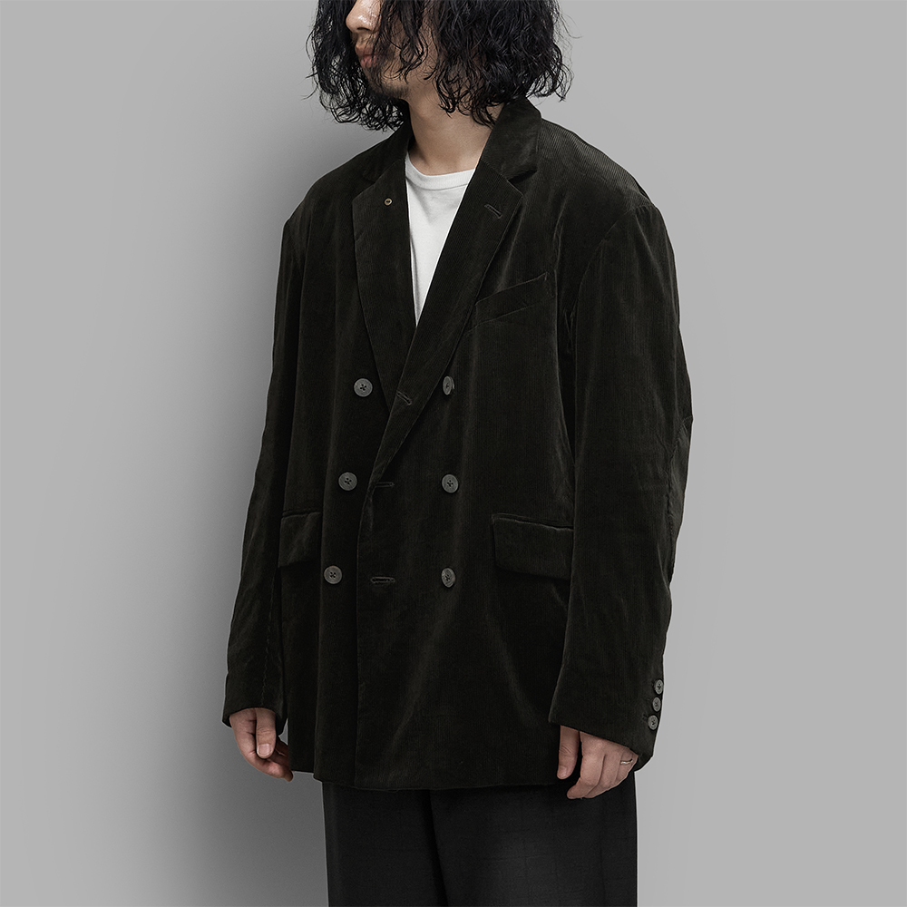 calmlence / Double Breasted Box Jacket