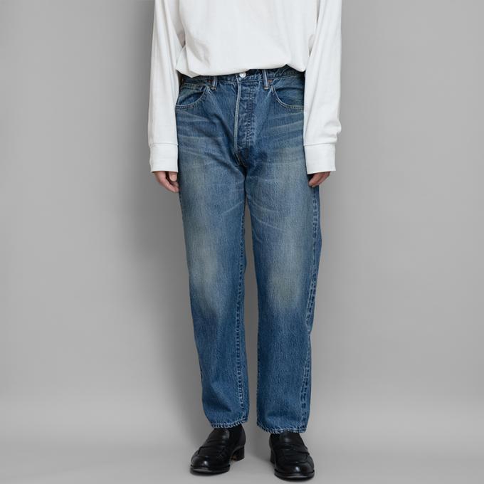 A.PRESSE Washed Denim Pants E bleach-