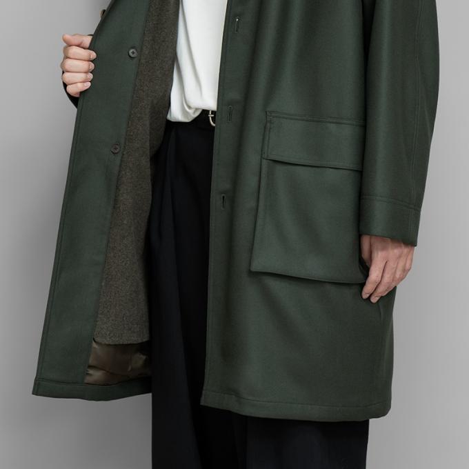 AURALEE / Light Melton Hooded Liner Coat | twelve