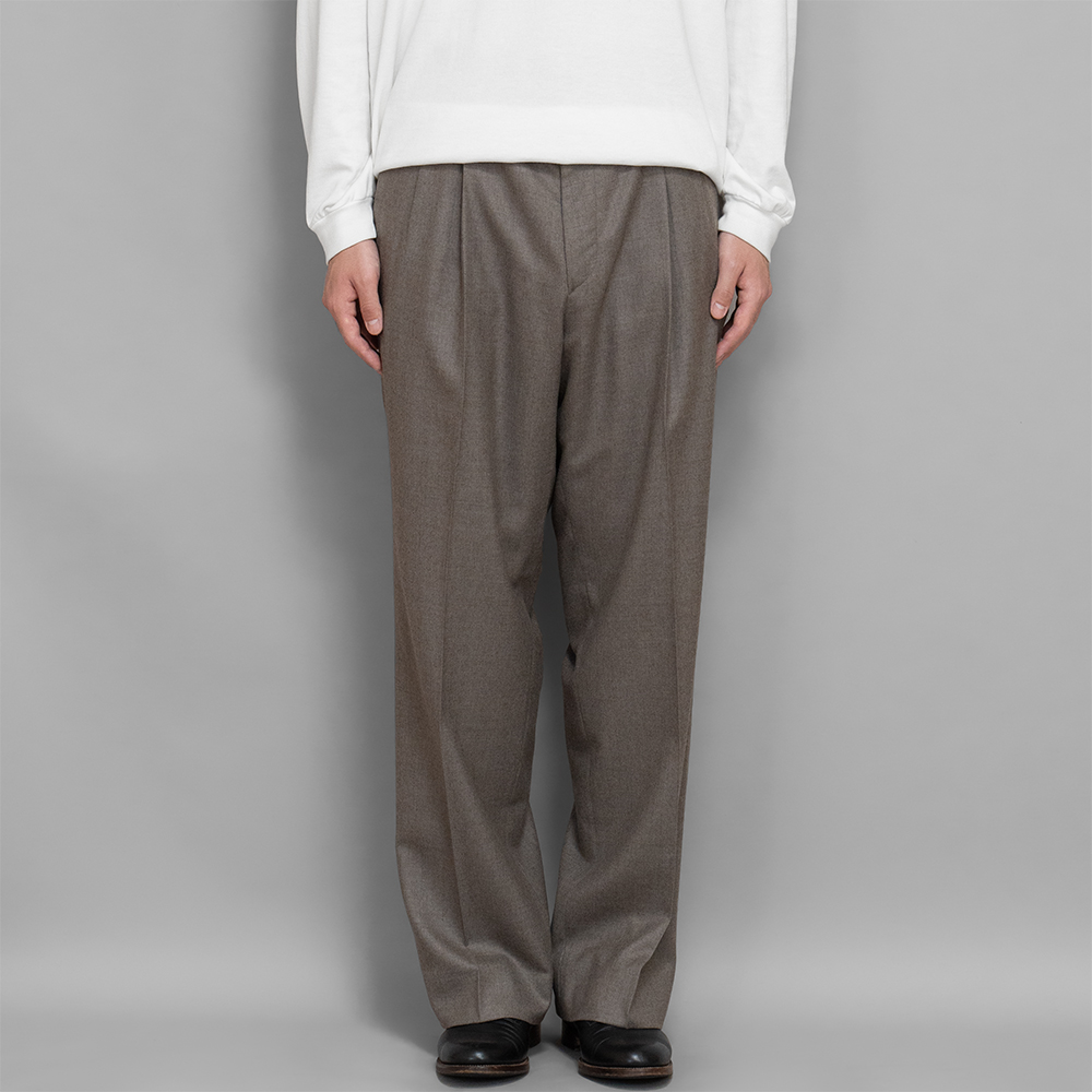 AURALEE / Super Light Wool Slacks (Top Brown)