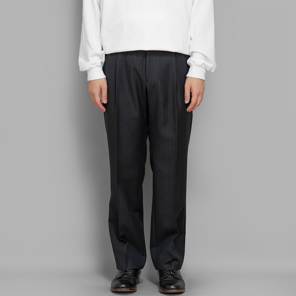 AURALEE / Bluefaced Wool Two-Tuck Slacks