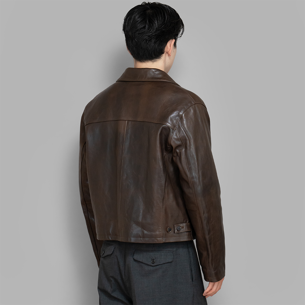 AURALEE / Heavy Lamb Leather Blouson | twelve