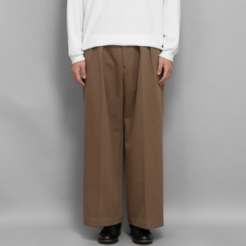 POSTELEGANT / Wool Cotton Wide Trousers