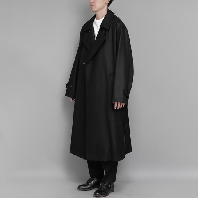 ssstein / Oversized Double Breasted Coat (Black)