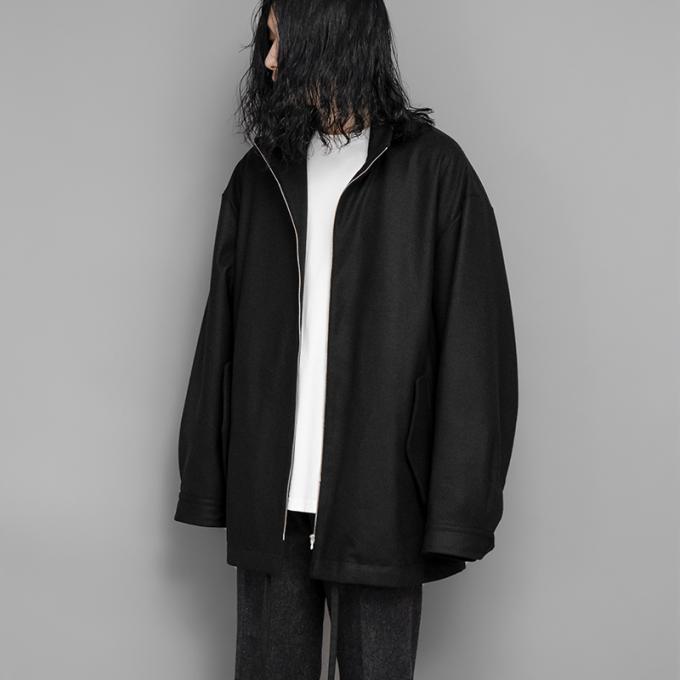 steinstein MELTON ZIP HALF COAT