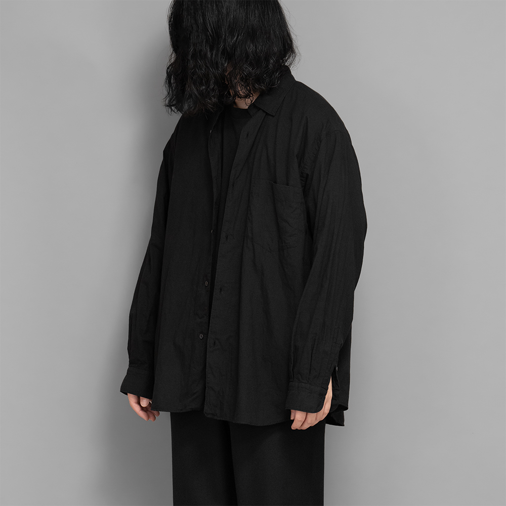 COMOLI / KHADIコットンWレイヤー コモリシャツ