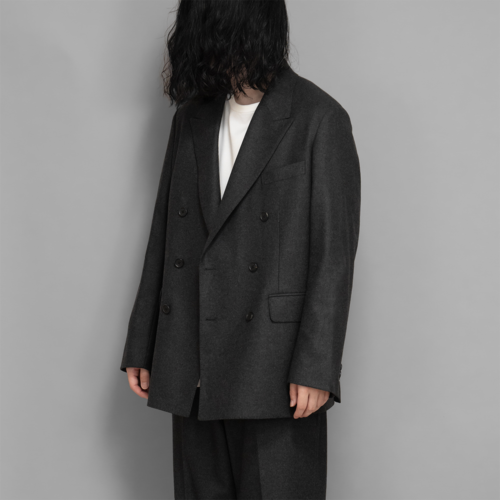 A.PRESSE / Double Breasted Jacket (Charcoal)