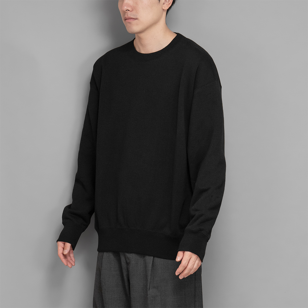 AURALEE / Smooth Soft Sweat P/O (Black)