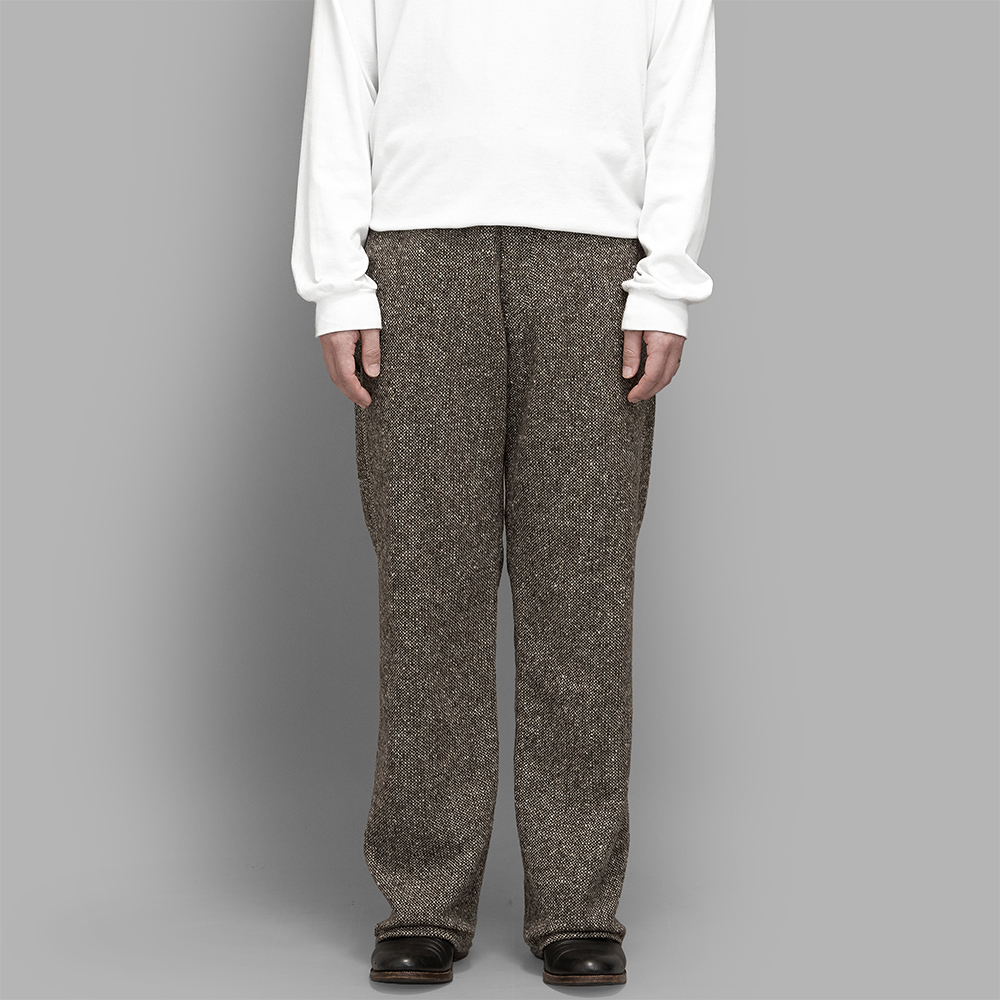 AURALEE / Homespun Tweed Painter Pants (Mix Brown)