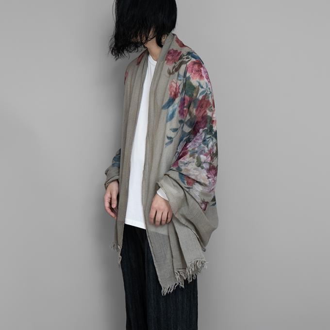 calmlence / Fringe Scarf (Khaki)