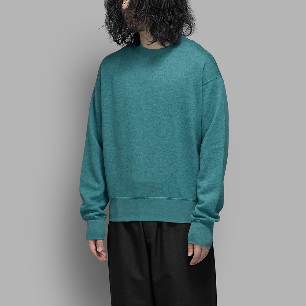 AURALEE / High-Twist Compact Sweat P/O (Top Blue) | twelve