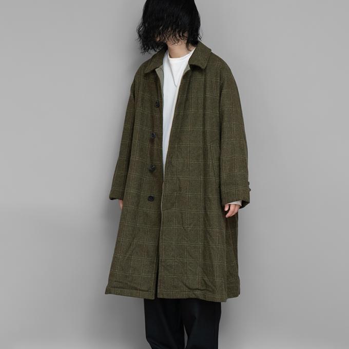 A.PRESSE ア プレッセ　tweed balmacaan coat