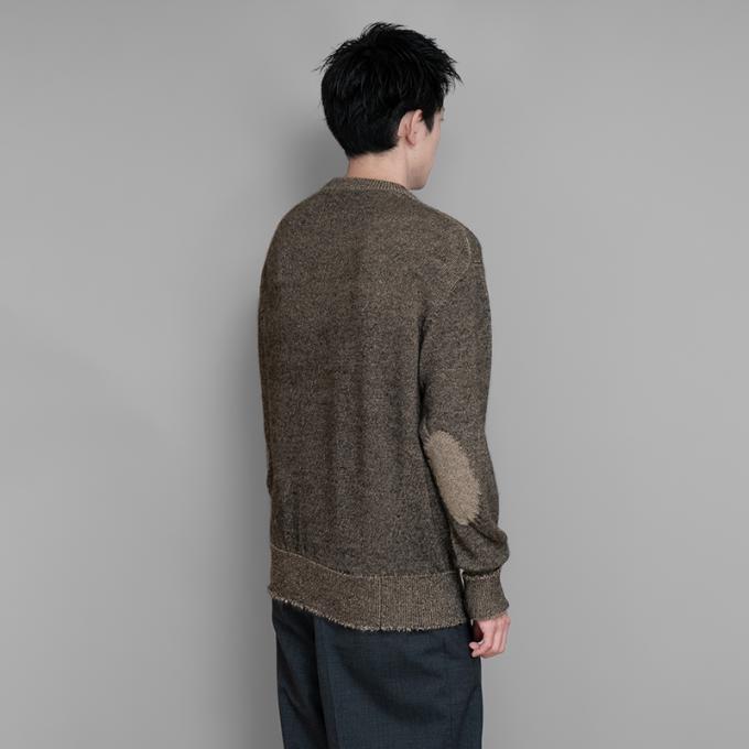 MAATEE&SONS / ブラックアルパカ 裏カシミヤ ひょっとこP/O Sweater