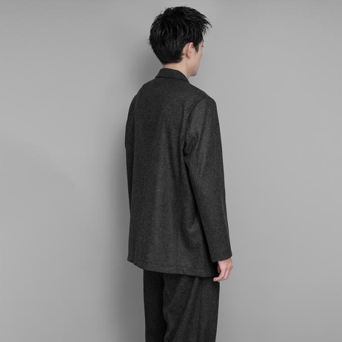 FARAH / 2B Casual Jacket (Wool Flannel-Charcoal Gray) | twelve