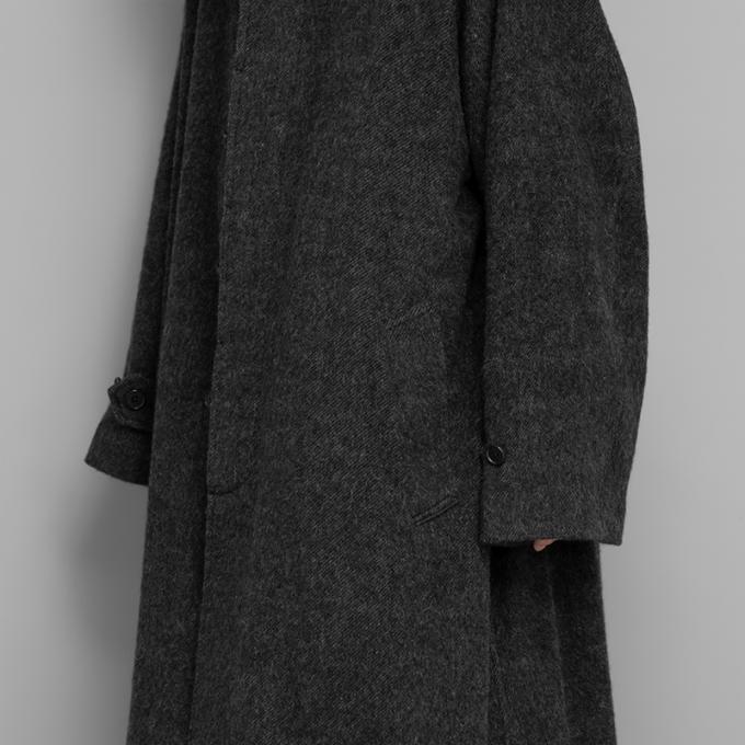 POLYPLOID / Long Coat #C (Dark Charcoal) | twelve