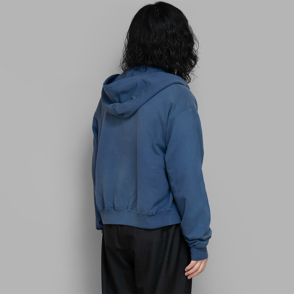 PRODUCT DYED SWEAT ZIP PARKA LIGTH NAVY