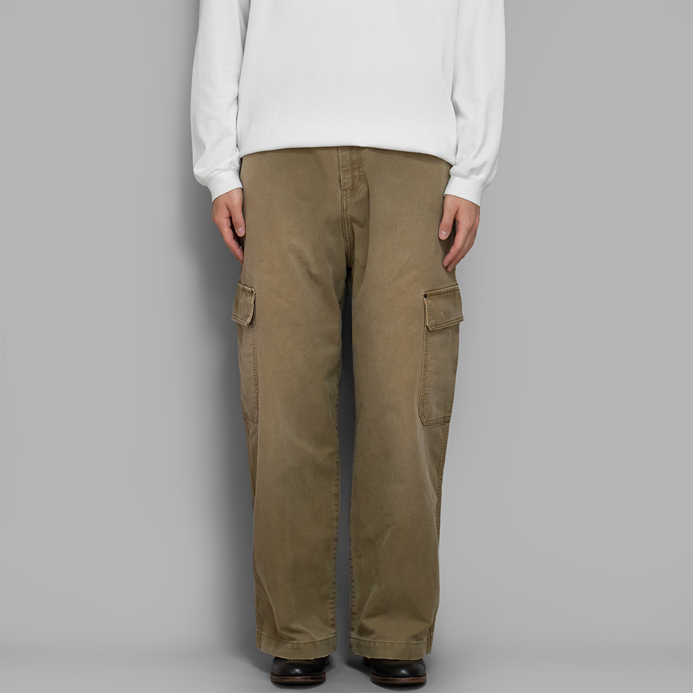 ssstein / Sulfur Dyed Whip Cord Vintage Trousers (Khaki)
