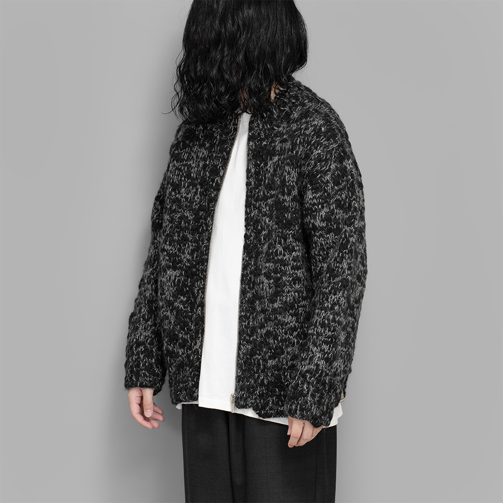 ANSNAM / Zip Knit Blouson