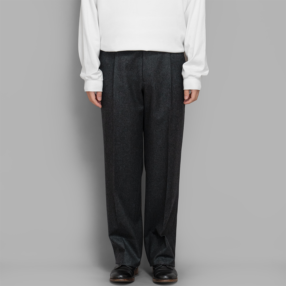 MAATEE&SONS / Set Up Trouser 2 (Flannel Charcoal)