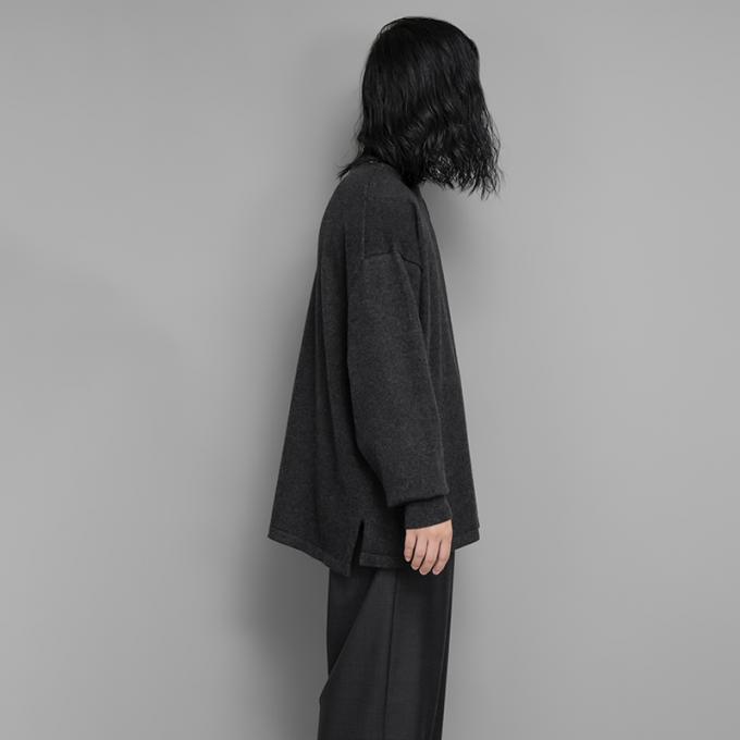 COMOLI / カシミヤ コモリニット(Charcoal) | twelve