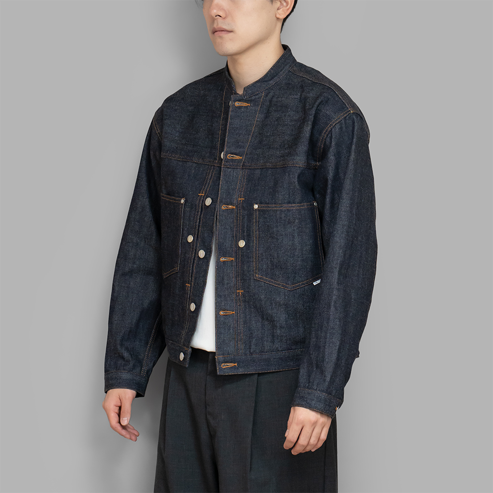 STABILIZER GNZ / Stand Collar Jacket (Indigo)