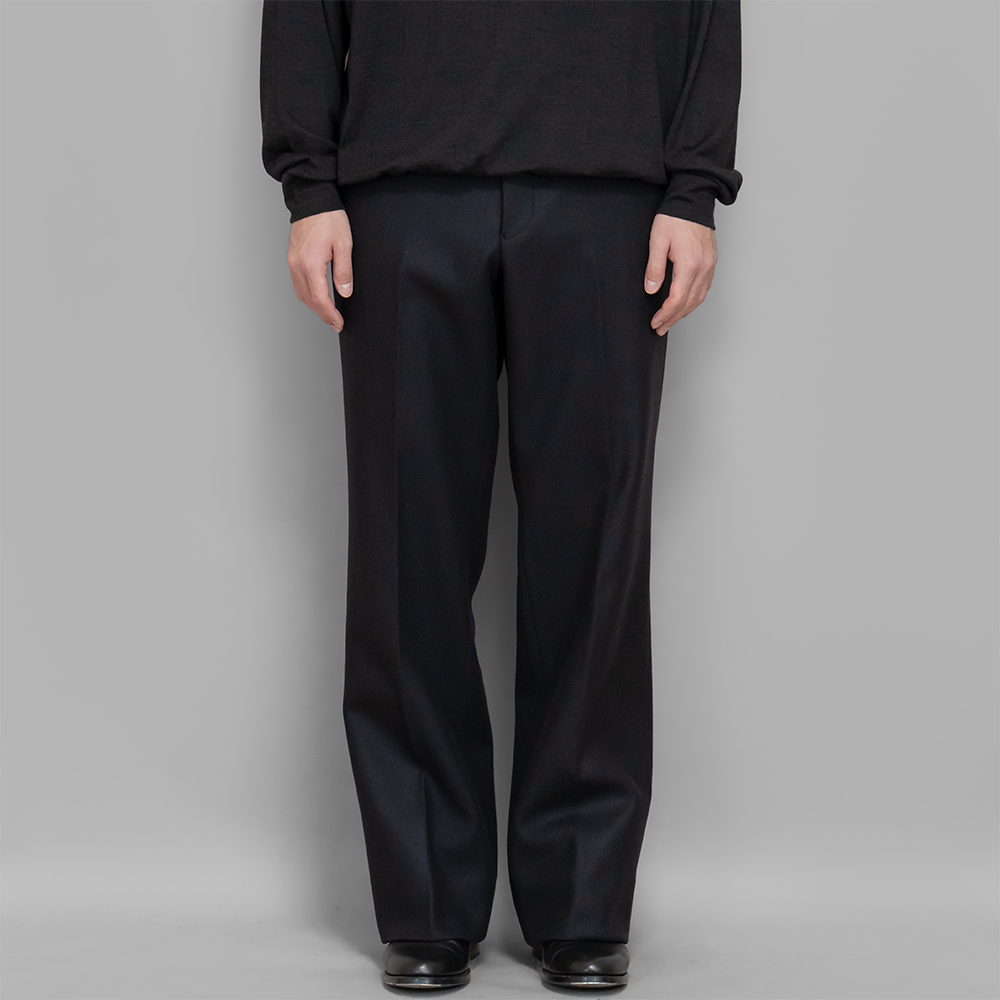 COMOLI ライトメルトンパイプドステム パンツ　navy サイズ4 COMOLI / コモリ | ライトメルトン パイプドステムパンツ - Navy