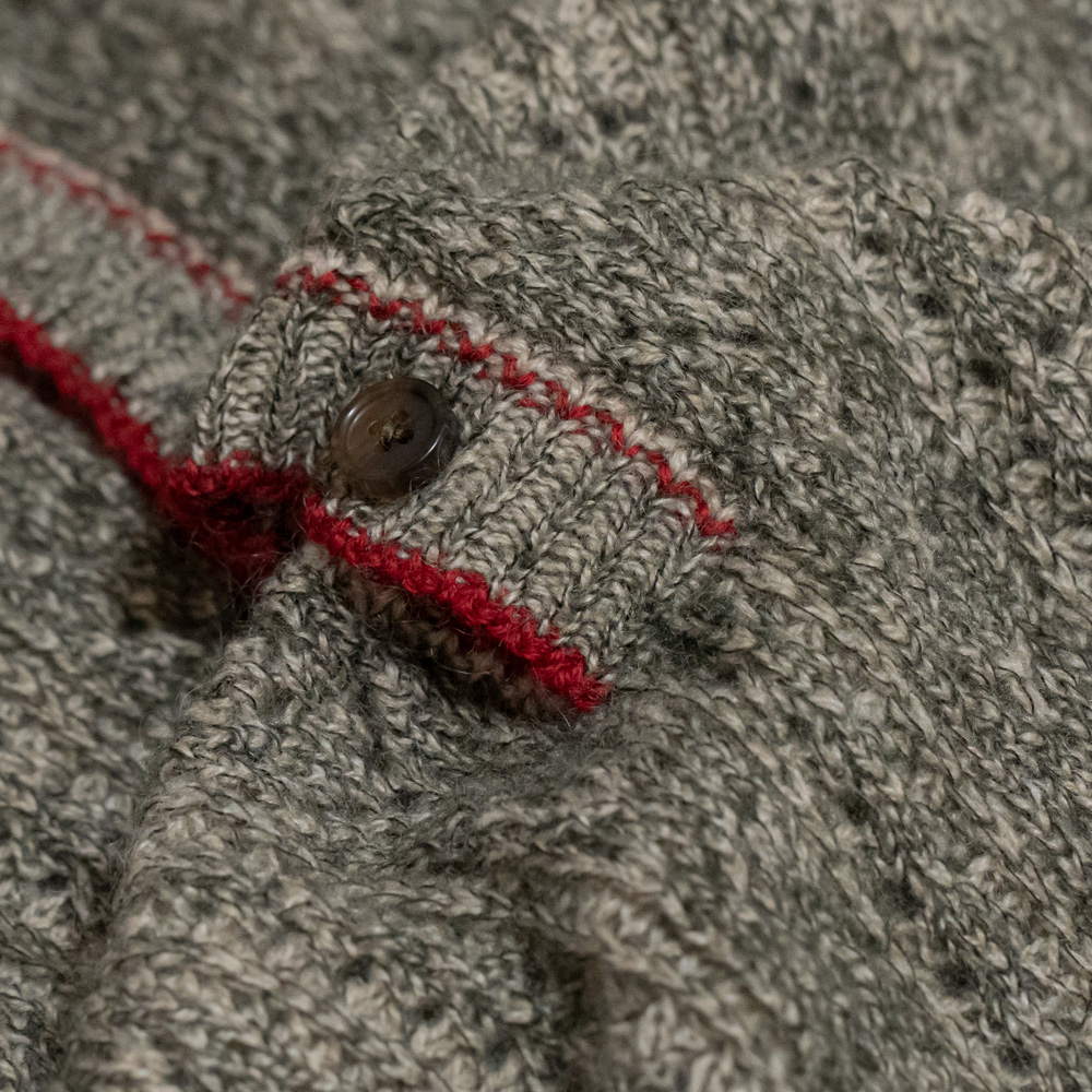 MAATEE&SONS / Mohair Cashmere 透かし編み (Khaki Beige) | twelve