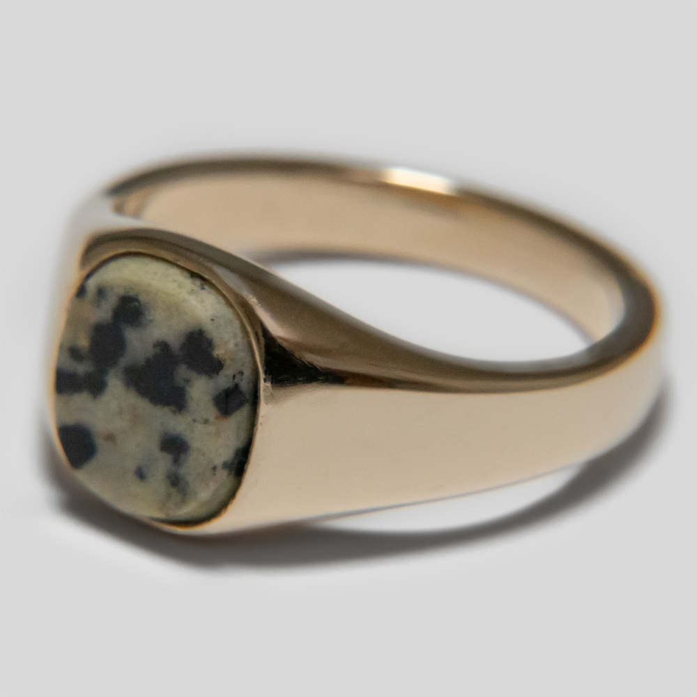 【受注】Sara Finchley / Signet Ring (Dalmatian Jasper)